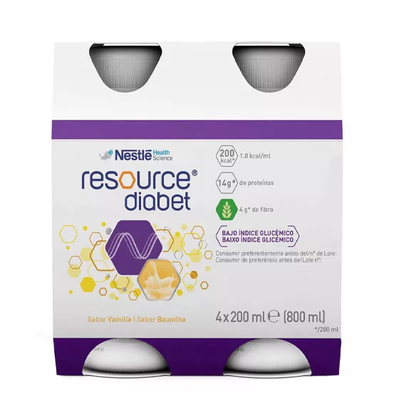 RESOURCE DIABET Baunilha 4x200ml